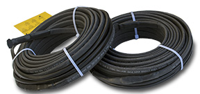 Self-regulating roof heat trace cable.